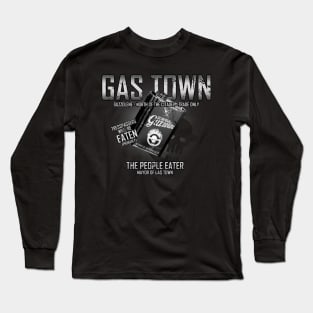 Gas Town Distressed Look Long Sleeve T-Shirt